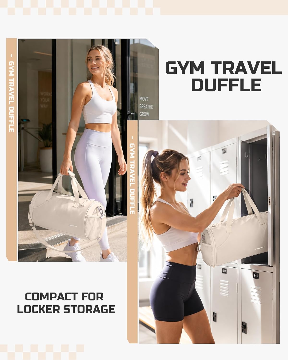 Gym Bag for Women and Men With Wet & Shoe Compartment - Small Duffle for Travel, Sport, Workout, Overnight Weekender - Carry-on Tote - Peacock Blue