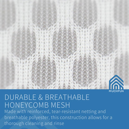 3Pcs Durable Honeycomb Mesh Laundry Bags for Delicates 12x16 Inches | (3 Medium)