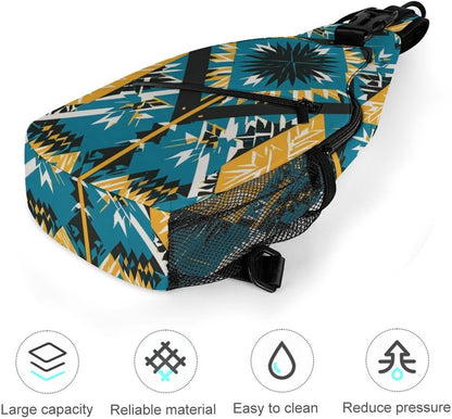 Fashion Sling Shoulder Backpack, Bag, Rustic Lodge Bear Moose Chest Sling Shoulder Backpacks Bags, Gym Bags Sack Daypack Outdoor Backpack for Men Women