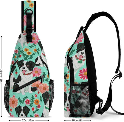 Fashion Sling Shoulder Backpack, Bag, Rustic Lodge Bear Moose Chest Sling Shoulder Backpacks Bags, Gym Bags Sack Daypack Outdoor Backpack for Men Women