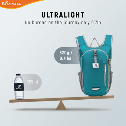 10L Hiking Backpack Small Foldable Daypack Packable Lightweight Hiking Daypack Travel Day Pack for Women Men