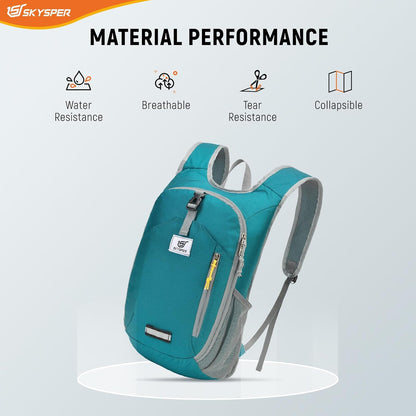 10L Hiking Backpack Small Foldable Daypack Packable Lightweight Hiking Daypack Travel Day Pack for Women Men