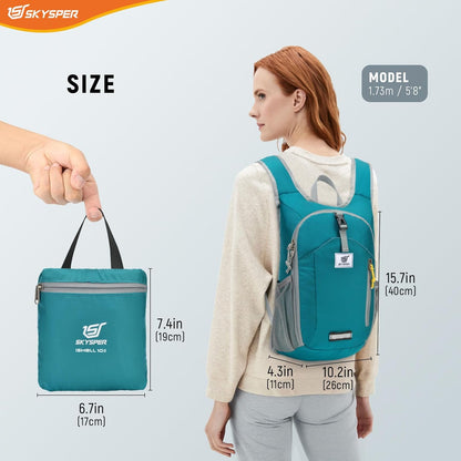 10L Hiking Backpack Small Foldable Daypack Packable Lightweight Hiking Daypack Travel Day Pack for Women Men
