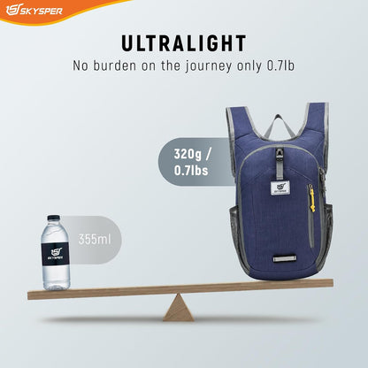 10L Hiking Backpack Small Foldable Daypack Packable Lightweight Hiking Daypack Travel Day Pack for Women Men