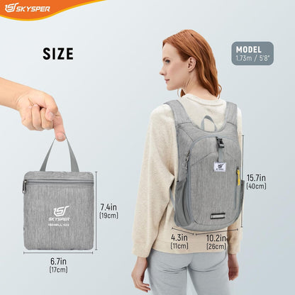 10L Hiking Backpack Small Foldable Daypack Packable Lightweight Hiking Daypack Travel Day Pack for Women Men