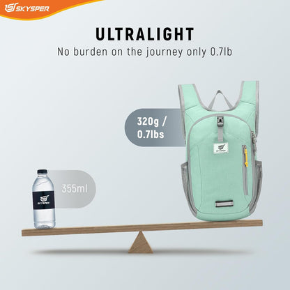 10L Hiking Backpack Small Foldable Daypack Packable Lightweight Hiking Daypack Travel Day Pack for Women Men