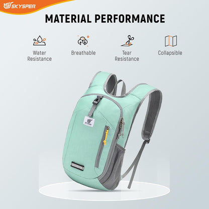 10L Hiking Backpack Small Foldable Daypack Packable Lightweight Hiking Daypack Travel Day Pack for Women Men