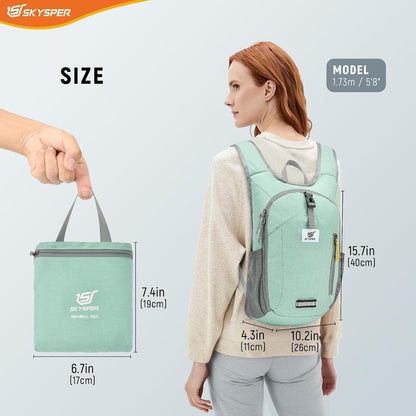 10L Hiking Backpack Small Foldable Daypack Packable Lightweight Hiking Daypack Travel Day Pack for Women Men
