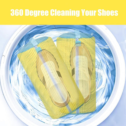 2 Pack Shoe Washing Machine Bag, Grey | Mesh Laundry Bags, For Travel, Reusable, All Shoe Sizes
