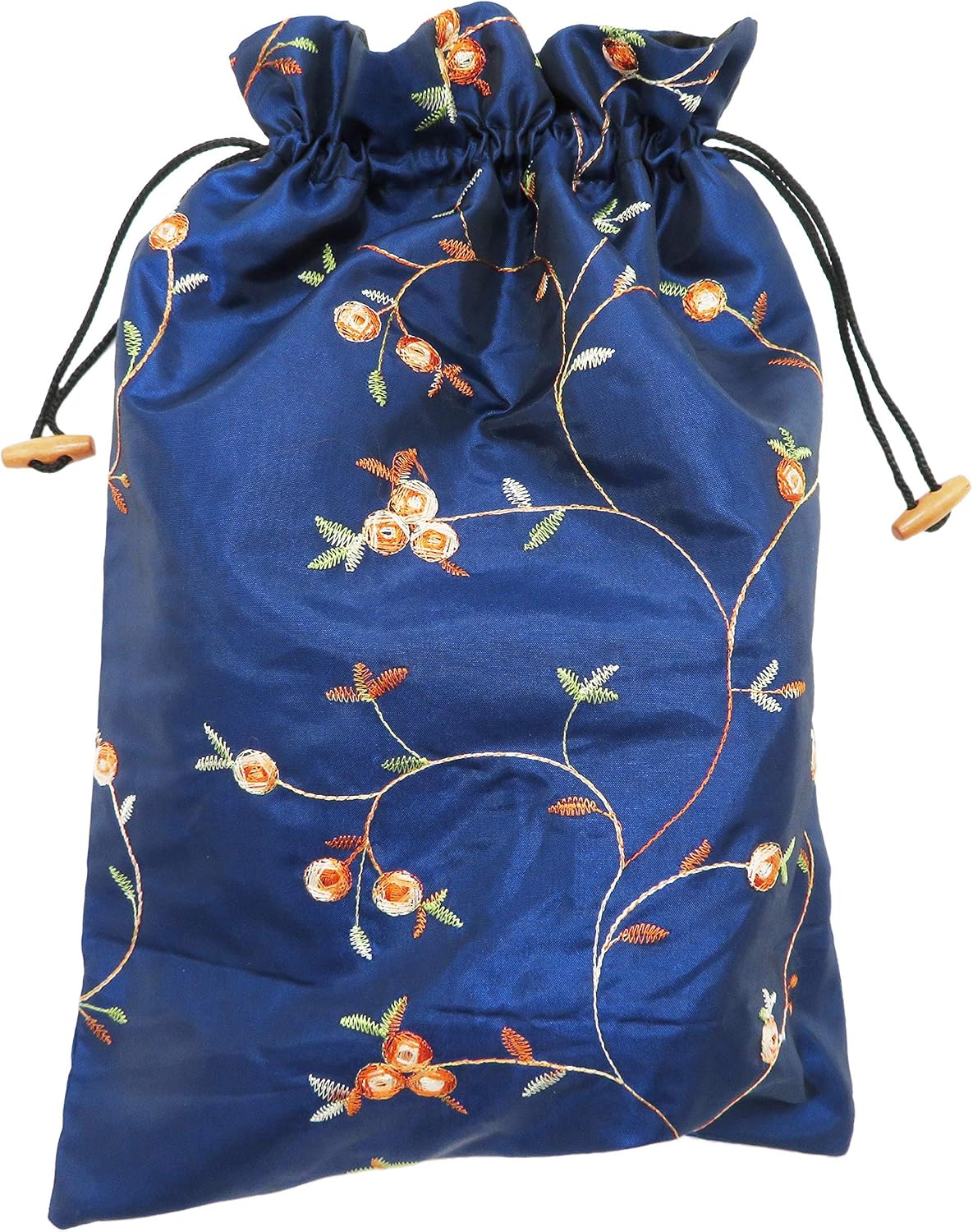 4pcs Embroidered Silk Flower Design Jacquard Travel Bag, Lingerie Bags Underwear Bags Laundry Bags Shoe Bags for Travel Storage for Men Women Washable Cloth Shoe Bags