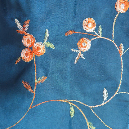 4pcs Embroidered Silk Flower Design Jacquard Travel Bag, Lingerie Bags Underwear Bags Laundry Bags Shoe Bags for Travel Storage for Men Women Washable Cloth Shoe Bags