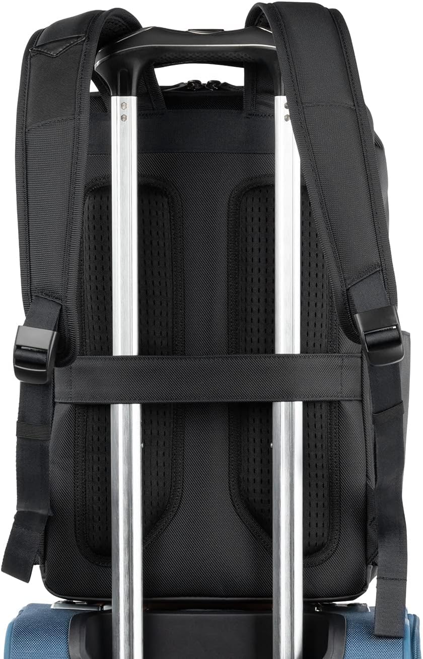 Crew Executive Choice 3 Slim Backpack fits up to 15.6" Laptops and Tablets, Men and Women, Water-Resistant, Patriot Blue