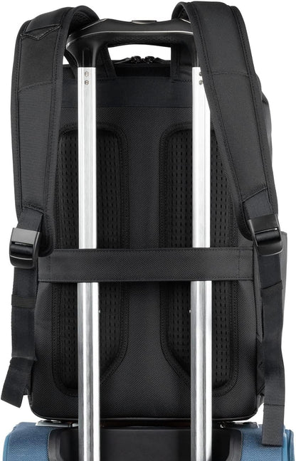 Crew Executive Choice 3 Slim Backpack fits up to 15.6" Laptops and Tablets, Men and Women, Water-Resistant, Patriot Blue