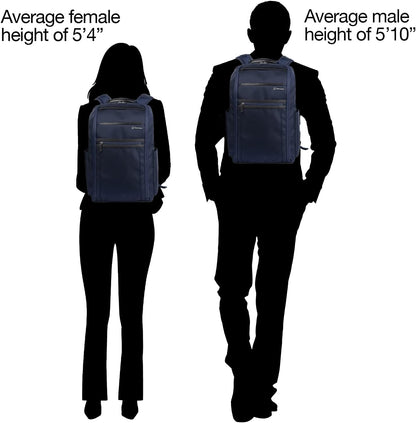 Crew Executive Choice 3 Slim Backpack fits up to 15.6" Laptops and Tablets, Men and Women, Water-Resistant, Patriot Blue