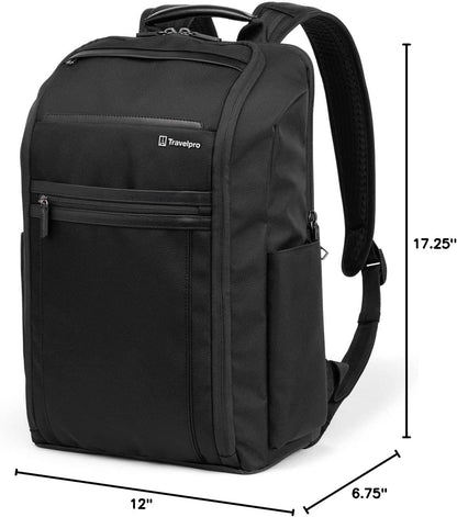 Crew Executive Choice 3 Slim Backpack fits up to 15.6" Laptops and Tablets, Men and Women, Water-Resistant, Patriot Blue