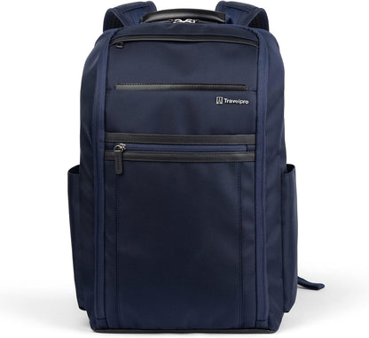 Crew Executive Choice 3 Slim Backpack fits up to 15.6" Laptops and Tablets, Men and Women, Water-Resistant, Patriot Blue