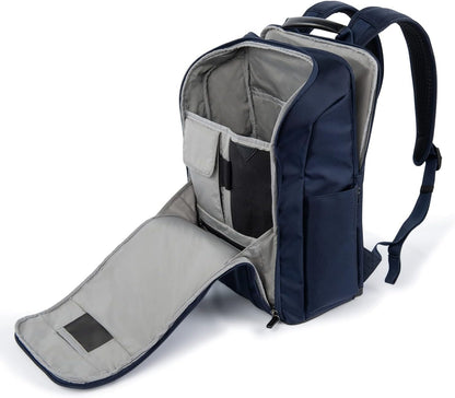 Crew Executive Choice 3 Slim Backpack fits up to 15.6" Laptops and Tablets, Men and Women, Water-Resistant, Patriot Blue