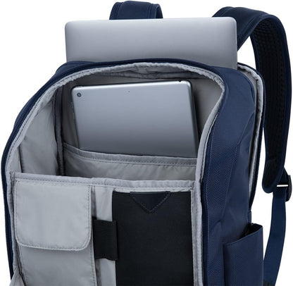 Crew Executive Choice 3 Slim Backpack fits up to 15.6" Laptops and Tablets, Men and Women, Water-Resistant, Patriot Blue
