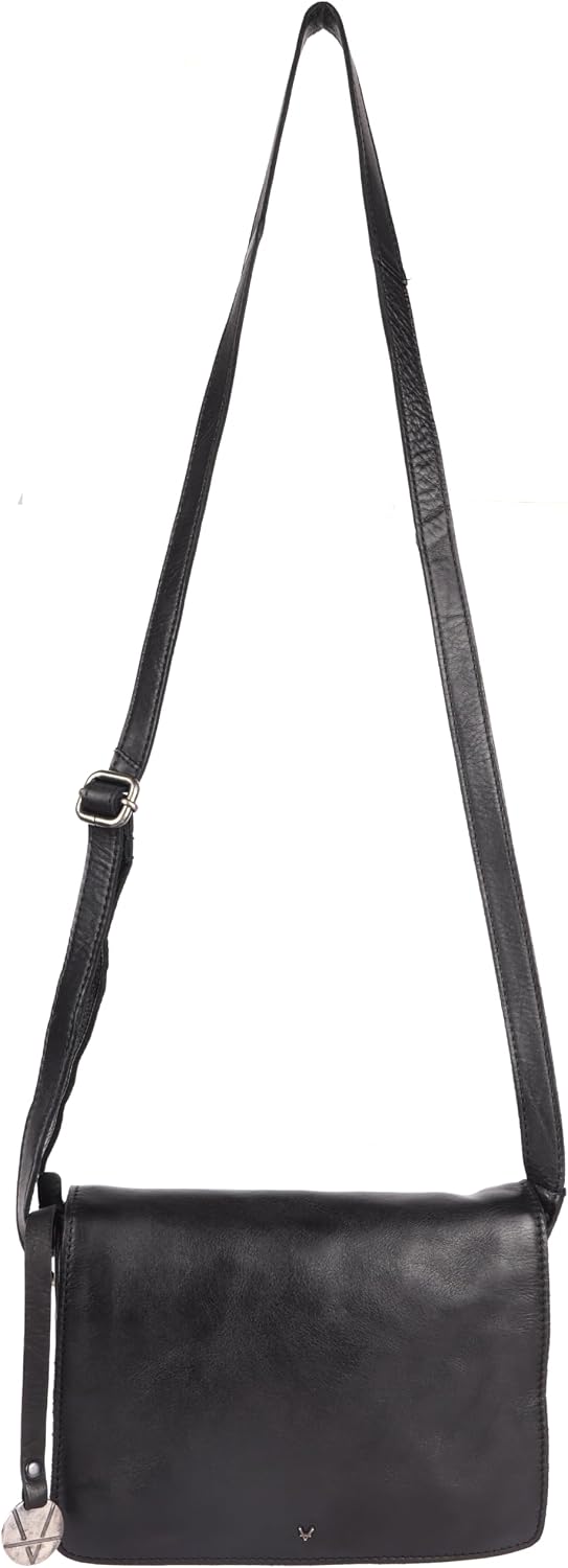 Genuine Italian Leather Small Crossbody Sling Bag – Trendy Casual Office Bag with Adjustable Strap