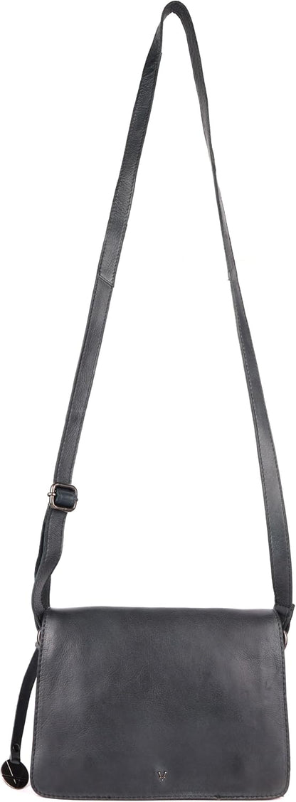 Genuine Italian Leather Small Crossbody Sling Bag – Trendy Casual Office Bag with Adjustable Strap