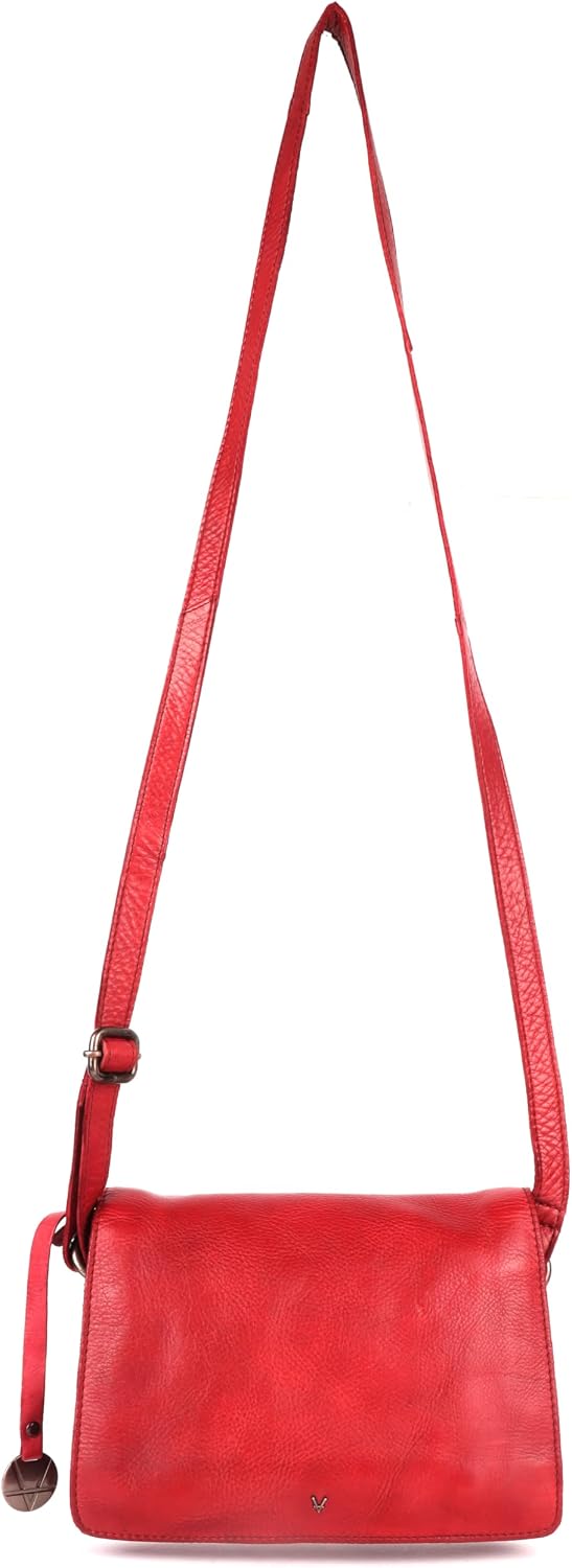 Genuine Italian Leather Small Crossbody Sling Bag – Trendy Casual Office Bag with Adjustable Strap