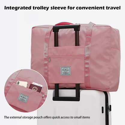 Travel Duffel Bag, for Spirit Airlines Personal Item Bag 18x14x8 Frontier Airlines Carry on Luggage Bag, Weekender Bag for Women and Men (A-Violet Red)