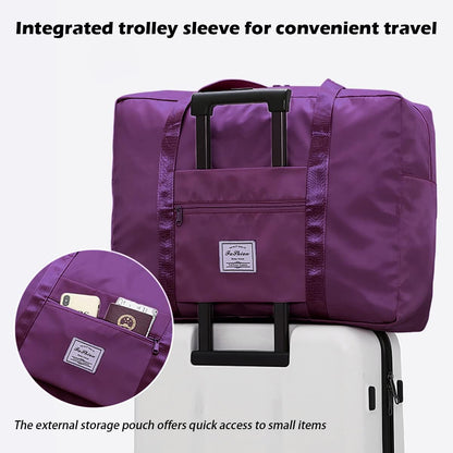 Travel Duffel Bag, for Spirit Airlines Personal Item Bag 18x14x8 Frontier Airlines Carry on Luggage Bag, Weekender Bag for Women and Men (A-Violet Red)