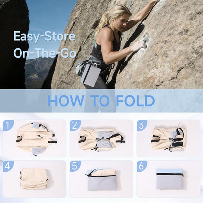 Hiking Backpack for Women Men 16L,Lightweight Foldable Backpack,Packable Hiking Daypack for Travel Camping Outdoor,Beige