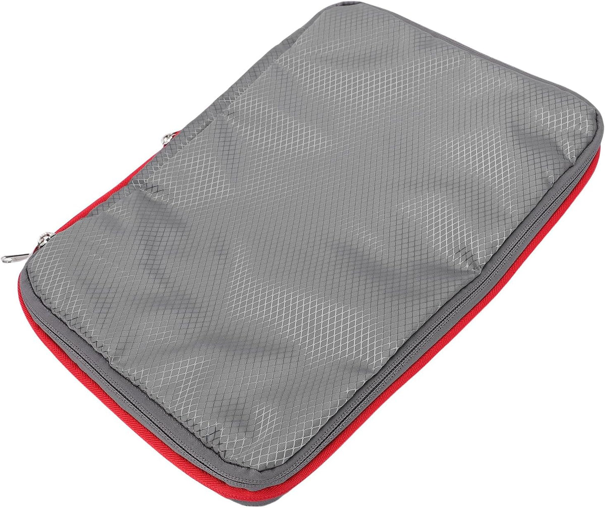 Compression Storage Bag, 9 Liters with Wet Dry Separation for Travel Suitcase Lightweight Nylon Packing Cube with Wet Dry Compartments for Clothes Shoes (GREY)