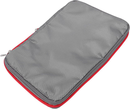 Compression Storage Bag, 9 Liters with Wet Dry Separation for Travel Suitcase Lightweight Nylon Packing Cube with Wet Dry Compartments for Clothes Shoes (GREY)