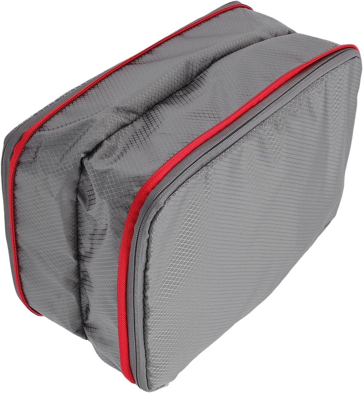 Compression Storage Bag, 9 Liters with Wet Dry Separation for Travel Suitcase Lightweight Nylon Packing Cube with Wet Dry Compartments for Clothes Shoes (GREY)