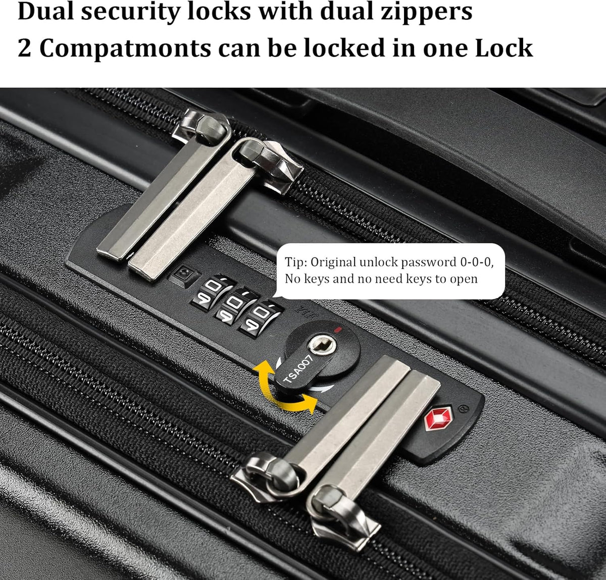16 Inch Carry On Luggage with 2 Compartments for 14” & 15” Laptop, 16.14*8*17.12” Rolling Briefcase, Lightweight Hardshell ABS+PC Suitcase with Spinner Silent Wheels, for Business Trip, Dark Gray