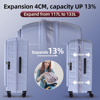 16 Inch Carry On Luggage with 2 Compartments for 14” & 15” Laptop, 16.14*8*17.12” Rolling Briefcase, Lightweight Hardshell ABS+PC Suitcase with Spinner Silent Wheels, for Business Trip, Dark Gray