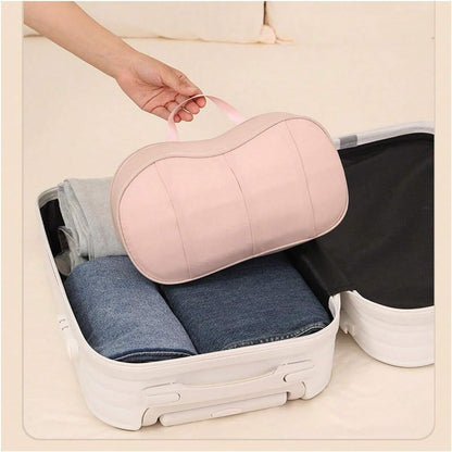 Travel Underwear Organizer Bag 1pc Lightweight Bra Storage Bag, Waterproof Lingerie Organizer - Portable Underwear & Box for Women(Beige)