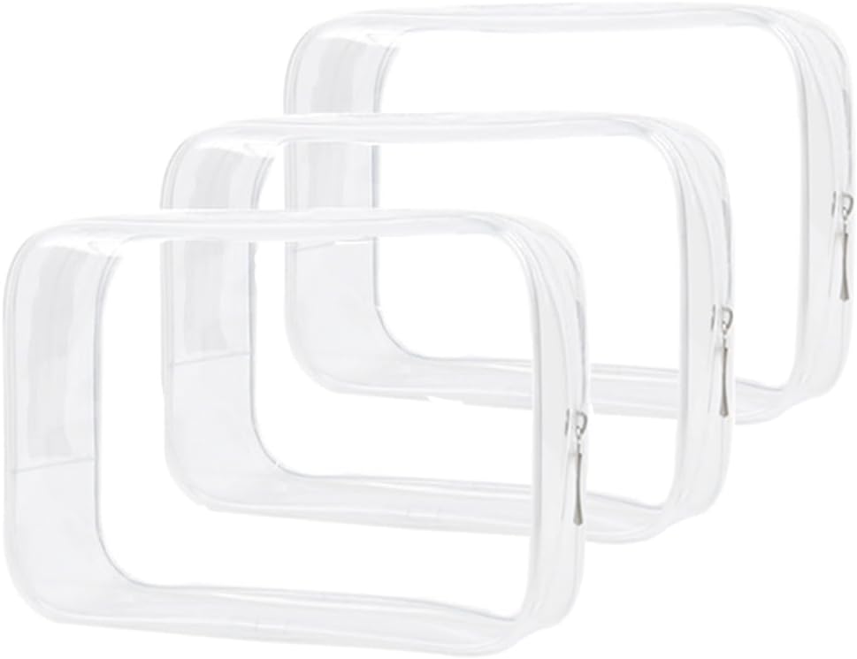 Clear Travel Bags for Toiletries, Lightweight Toiletry Bag, Multipurpose Transparent TSA Cosmetic Bag