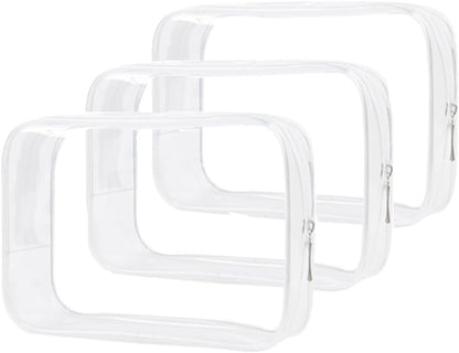 Clear Travel Bags for Toiletries, Lightweight Toiletry Bag, Multipurpose Transparent TSA Cosmetic Bag