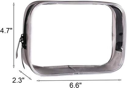 Clear Travel Bags for Toiletries, Lightweight Toiletry Bag, Multipurpose Transparent TSA Cosmetic Bag