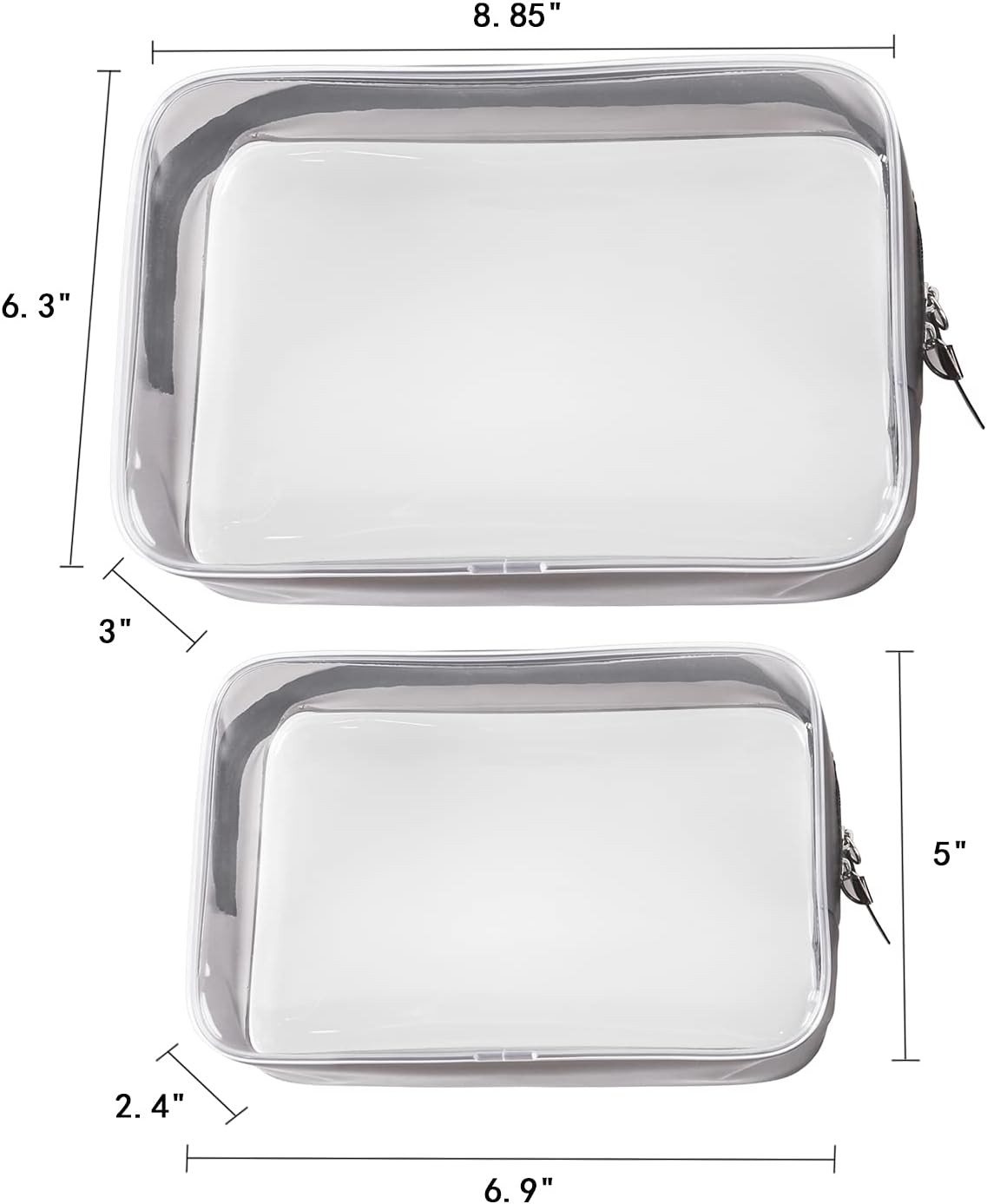 Clear Travel Bags for Toiletries, Lightweight Toiletry Bag, Multipurpose Transparent TSA Cosmetic Bag