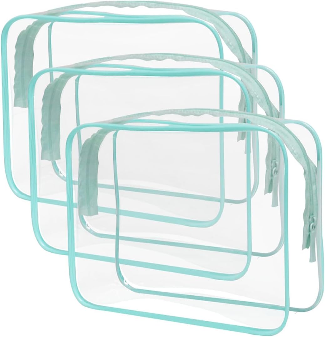 Clear Travel Bags for Toiletries, Lightweight Toiletry Bag, Multipurpose Transparent TSA Cosmetic Bag