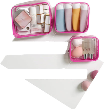 Clear Travel Bags for Toiletries, Lightweight Toiletry Bag, Multipurpose Transparent TSA Cosmetic Bag