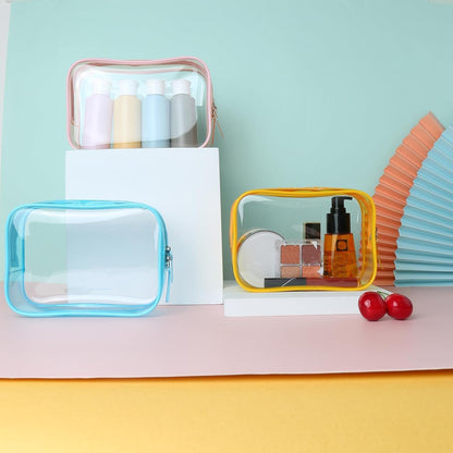 Clear Travel Bags for Toiletries, Lightweight Toiletry Bag, Multipurpose Transparent TSA Cosmetic Bag