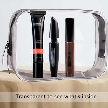 Clear Travel Bags for Toiletries, Lightweight Toiletry Bag, Multipurpose Transparent TSA Cosmetic Bag