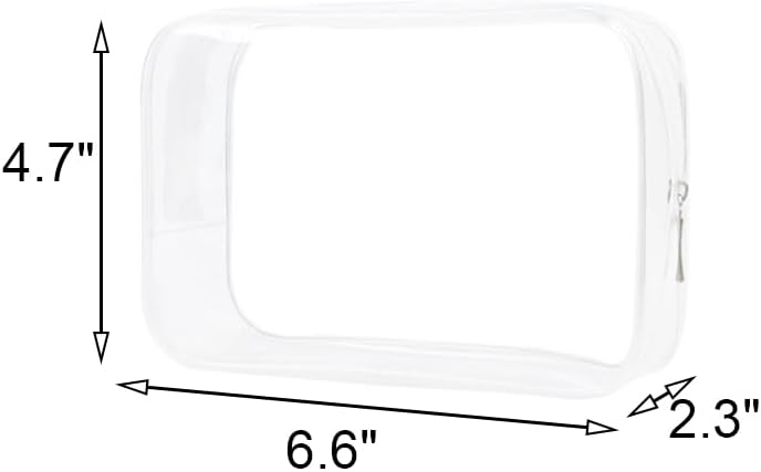 Clear Travel Bags for Toiletries, Lightweight Toiletry Bag, Multipurpose Transparent TSA Cosmetic Bag