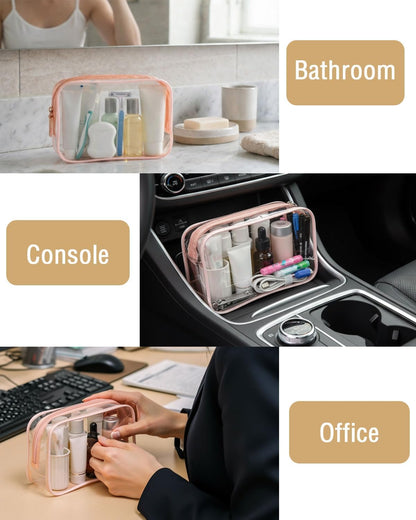 Clear Travel Bags for Toiletries, Lightweight Toiletry Bag, Multipurpose Transparent TSA Cosmetic Bag