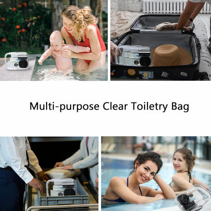 Clear Travel Bags for Toiletries, Lightweight Toiletry Bag, Multipurpose Transparent TSA Cosmetic Bag