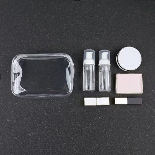 Clear Travel Bags for Toiletries, Lightweight Toiletry Bag, Multipurpose Transparent TSA Cosmetic Bag