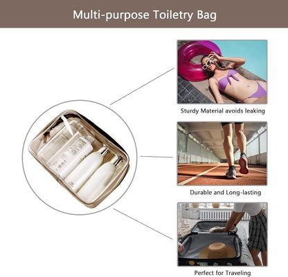 Clear Travel Bags for Toiletries, Lightweight Toiletry Bag, Multipurpose Transparent TSA Cosmetic Bag