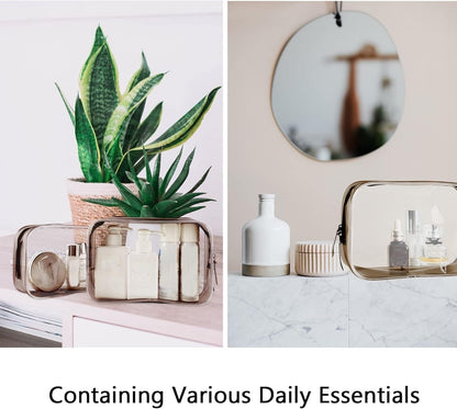 Clear Travel Bags for Toiletries, Lightweight Toiletry Bag, Multipurpose Transparent TSA Cosmetic Bag