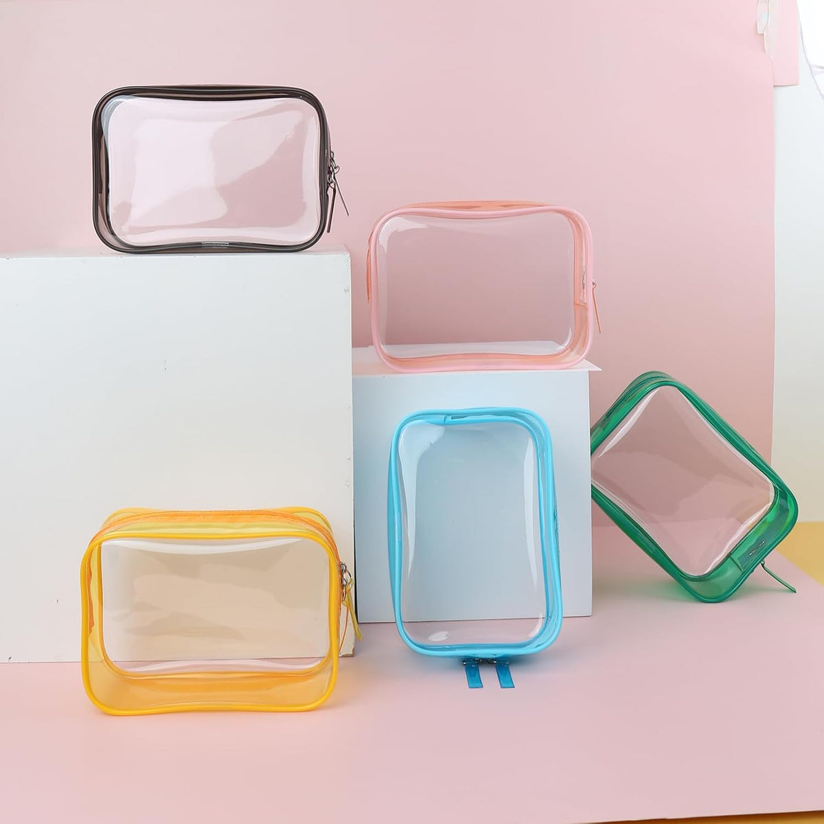 Clear Travel Bags for Toiletries, Lightweight Toiletry Bag, Multipurpose Transparent TSA Cosmetic Bag