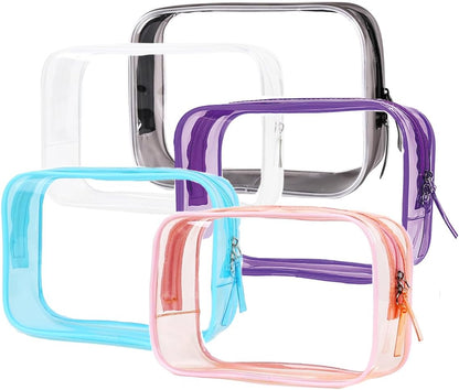 Clear Travel Bags for Toiletries, Lightweight Toiletry Bag, Multipurpose Transparent TSA Cosmetic Bag